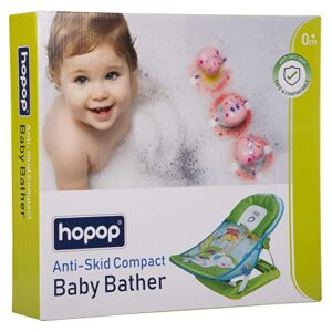 Hopop Newborn Baby Bath Seat | Bather for Newborns (0-2 Years) Baby Bath Seat| Baby Bath Products | Baby Gifts (105344)