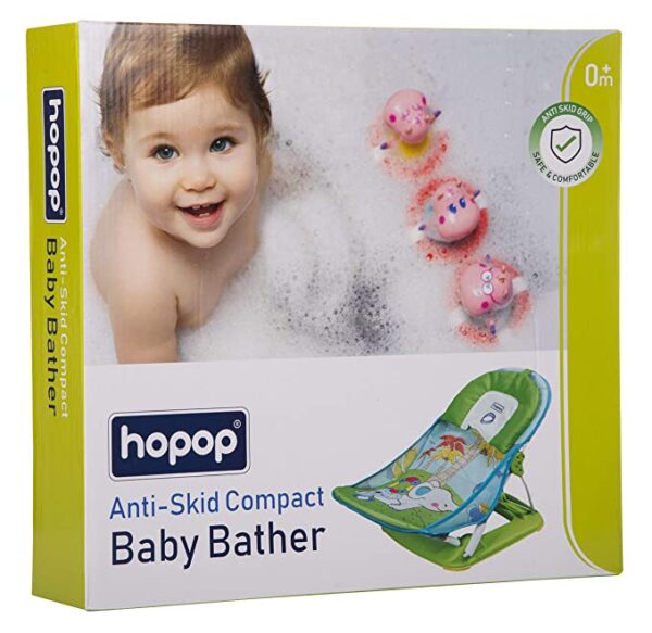 Hopop Newborn Baby Bath Seat | Bather for Newborns (0-2 Years) Baby Bath Seat| Baby Bath Products | Baby Gifts (105344)