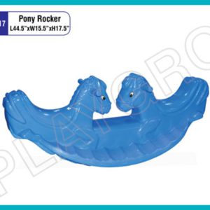 PGS-417 Pony Horn Rocker for Kids - Plastic See Saw Ride on Toy - for Indoors and Outdoors - for Boys and Girls  (Pony 3 Way Rocker)